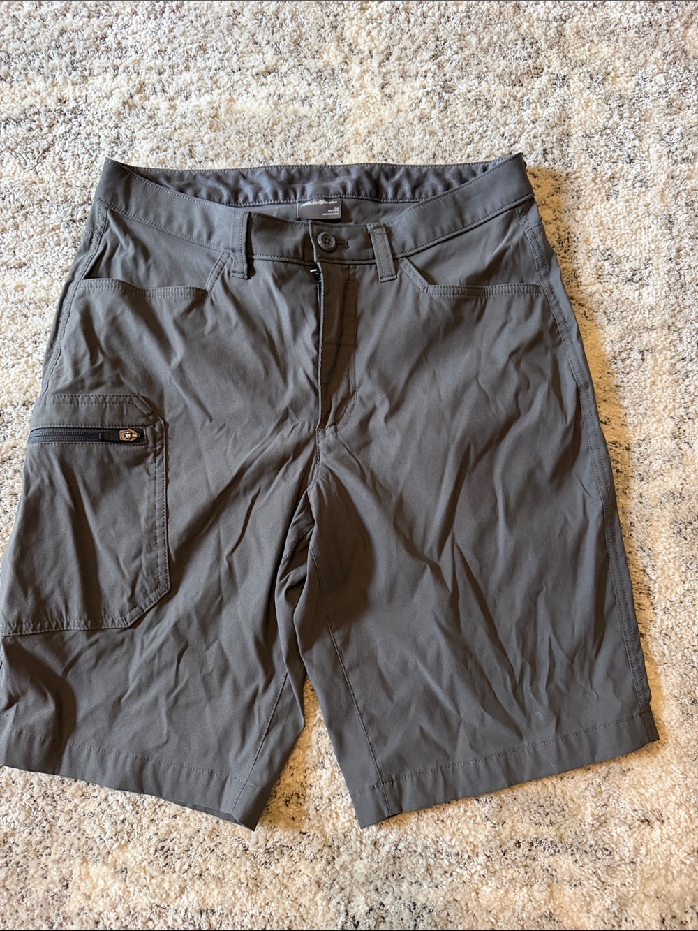 Men's Gray Performance Cargo Shorts Eddie Bauer